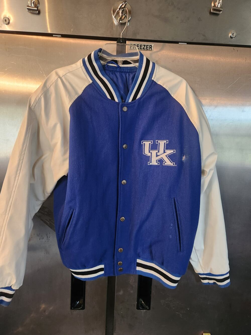 Kentucky Wildcats Varsity Jacket Steve & Barry's Blue White Sz M